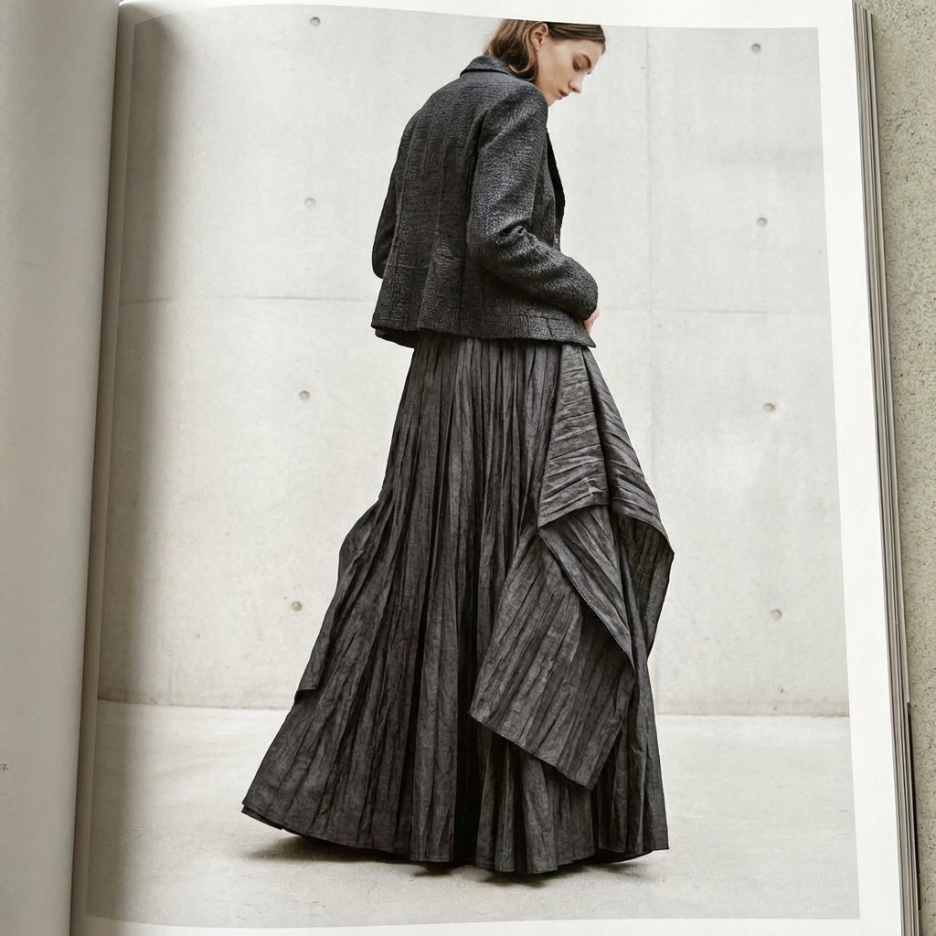 Architectural Maxi Skirt